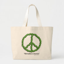 Give Peas A Chance Canvas Bag