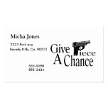 Give Piece A Chance Business Cards