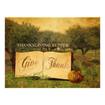 Give Thanks Personalised Invites