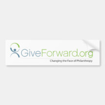 GiveForward Changing the Face of Philanthropy Bumper Stickers