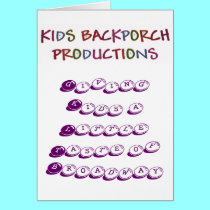 Giving Kids a Little Taste of Broadway cards cards