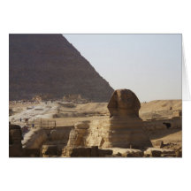 Giza Pyramids & Sphinx photo Greeting Card