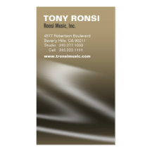 Glacé Music Business Card (khaki)