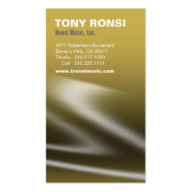 Glacé Music Business Card (maize)