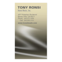 Glacé Music Business Card (mojave)