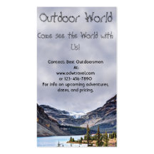 Glacier in Banff National Park, Alberta, Canada Business Card Template