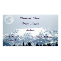 Glacier Mountains Scenic Beauty Business Cards