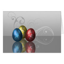 Glamour Easter Eggs - Greeting Card