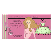 Glamour Teen Invitation Photo Card