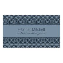 Glamourous Chic Business Card, Blue