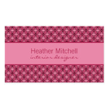 Glamourous Chic Business Card, Magenta