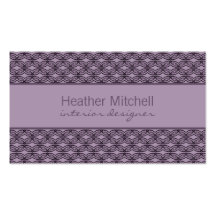 Glamourous Chic Business Card, Purple