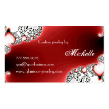 Glamourous Jewellery/Jewellery Design Business Card
