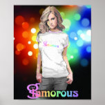 Glamourous - Poster (black)