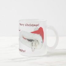 Glas "Weihnachtsmaus" Tee Haferl