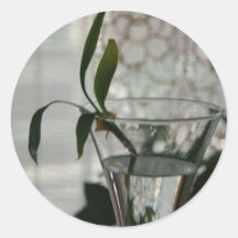 Glass and Plant Sticker