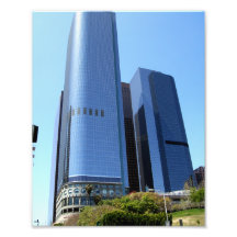 Glass Buildings On A Hill Photo Print
