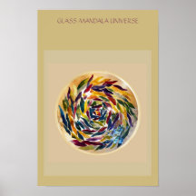 Glass Mandala Universe Interior Art Poster ポスター
