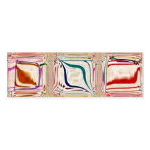 Glass Mosaic Tile template Skinny card Business Cards