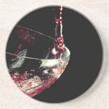 Glass of Wine Drink Coasters