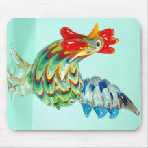 "Glass Rooster" Mousepad