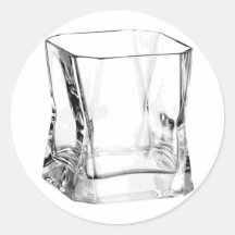 Glass Round Stickers