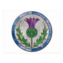 Glass Thistle Post Cards