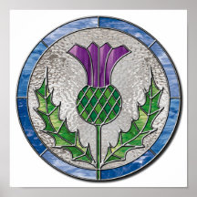 Glass Thistle Posters