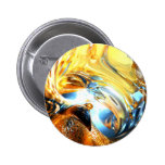 Glass Tidal Wave Abstract Button