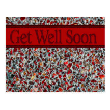 glass tile get well soon postcards