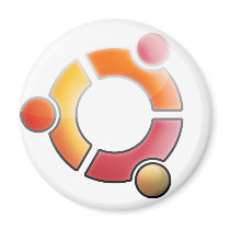 Glass Ubuntu Magnet magnets