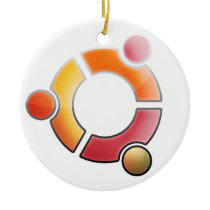 Glass Ubuntu Ornament ornaments