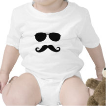 Glasses and Moustache Bodysuits