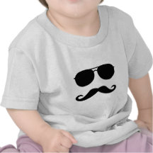 Glasses and Moustache T Shirt