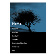 Glastonbury Hawthorn. Black and Blue. Tree. Business Cards