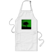 Glastonbury Hawthorn. Tree on Hill. Green Black. Aprons