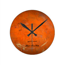 Glazed Terra Cotta Round Clock