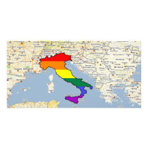 GLBT Pride, Italy Photo Card Template