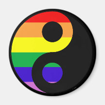 GLBT YinYang Refrigerator Magnets