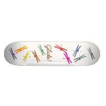 Glide Dragonfly skateboard colourful