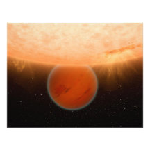 Gliese 436 B Extrasolar Planet Orbiting It's Sun Art Photo