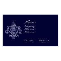 Glimmericks Fleur de Lis Business Cards