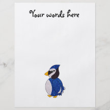 Glitter blue jay personalized flyer