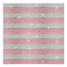 Glitter Striped Zig Zag Photo Print