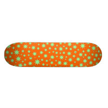 Glittering Orange - Retro Skateboard Deck