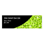Glitz Lime Black Curve business card skinny