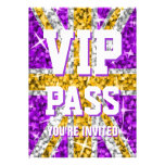Glitz UK Gold 'VIP PASS' invitation