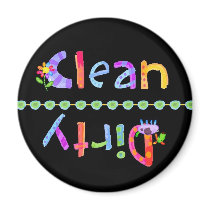 Glo Kids Clean Dirty Dishwasher Magnet magnets