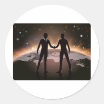 Global business concept stickers