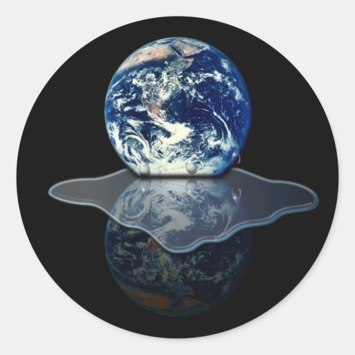 Global Warming I Round Sticker
